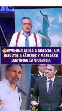😲Wyoming ACCUSES Abascal: His INSULTS to Sánchez and Marlaska LEGITIMIZE VIOLENCE