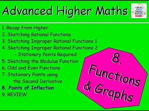 8.8 Functions & Graphs 8: Points of Inflection - Advanced Higher Maths Lessons @MrThomasMaths