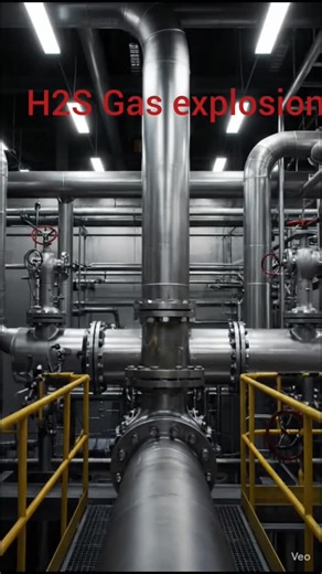 NAVAVLOGS1 on Instagram: "⚠️ H₂S Gas Leak Explosion – A Silent Killer ⚠️ Hydrogen Sulfide (H₂S) is an extremely toxic and flammable gas. In this incident, an uncontrolled H₂S gas leak led to an explosion due to the absence of proper gas detection, isolation, and emergency response systems. 🚨 Key Hazards: • Toxic exposure – immediate respiratory failure • Explosion & fire risk • Poor gas monitoring and emergency preparedness ✅ Safety Lessons: • Install and maintain H₂S gas detectors • Ensure pro