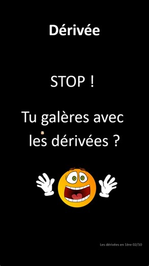 Série sur le calcul de dérivées 2/10 - Niveau 1ère Spé #math #maths #dérivée #fonction #premiere