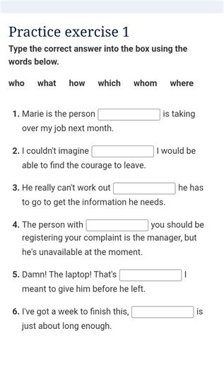Interrogative or relative words#pronouns#who#whom#which#how#where#worksheet#english#shorts.