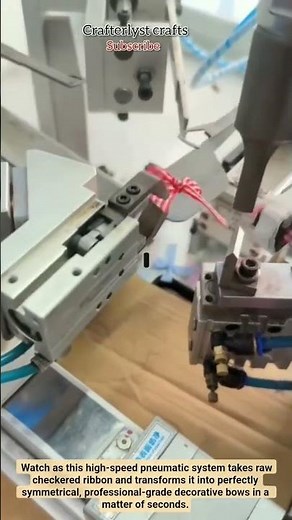 Automating Perfection High-Speed Ribbon Bow Making Machine#satisfying#machine#ribbonbows #powertools
