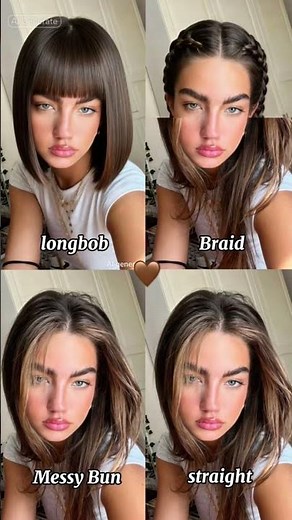 Which of these four hairstyles do you like?🤎