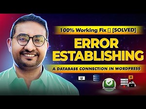 Error Establishing a Database Connection in WordPress | 100% Working Fix ✅ [SOLVED]