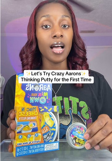 Had to give crazy Aaron’s, thinking putty, a try for the first time 😅🤷🏾‍♀️ ##crazyaaronthinkingputty##crazyaaronsputty##needoh##sensorytoys##thinkingputty