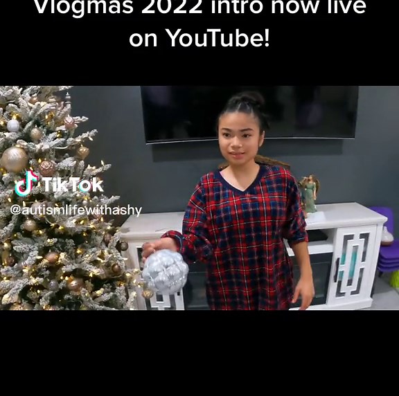 Autistic nonverbal teen girl Vlogmas 2022 intro! #vlogmas #autismawareness #nonverbal #specialneeds #help #spreadawareness #fyp #foryoupage #viral #follow #share #support #youtuber #holidays
