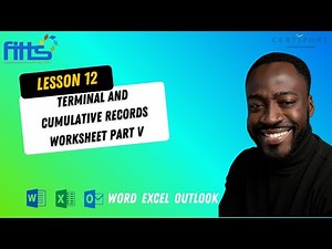 Lesson 12 - Terminal and Cumulative Records Worksheet Part 5