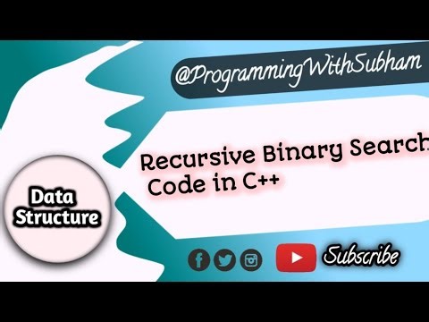 Recursive Binary Search in C++ 🔥 | Step-by-Step code Explanation Data Structures