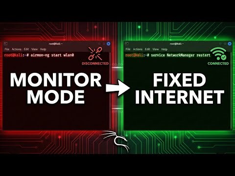 How to enable, disable monitor mode in kali linux