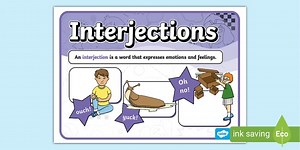 Interjection Display Poster