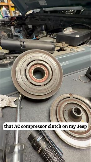 Jeep AC Clutch Repair #shorts #jeep #wrangler #diy