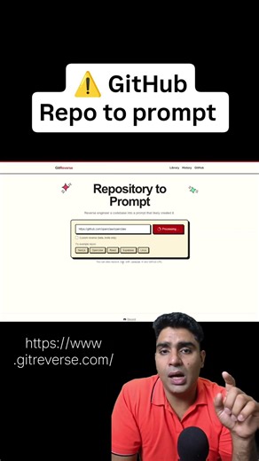 GitReverse: Convert Any GitHub Repo to AI Prompts (Best for Claude & Cursor)
