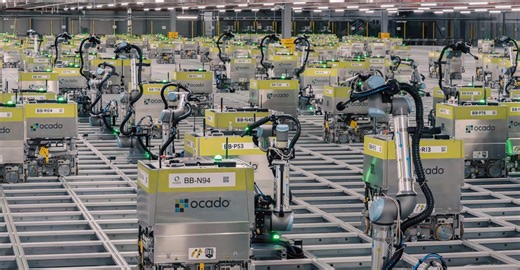 Inside the automated warehouse where robots are packing your groceries