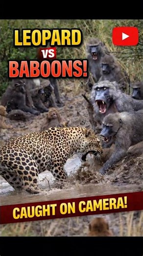 Leopard vs Baboons | Wild Animal Fight Caught on Camera
