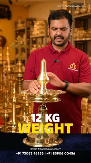 Bring home the divine glow of the 21-wick Bhadradeepam, handcrafted in Mannar for superior quality.