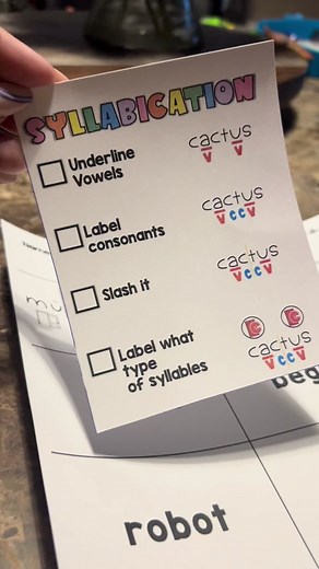 Dividing syllables! #scienceofreading #phonics #teachersoftiktok #syllabication