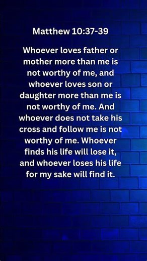 Journey of faith and spiritual growth | Matthew 10:37-39 Daily Bible Verse