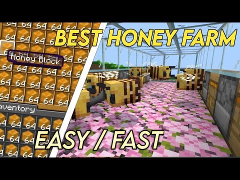 Best Honey farm for Minecraft bedrock/mcpe 1.21+