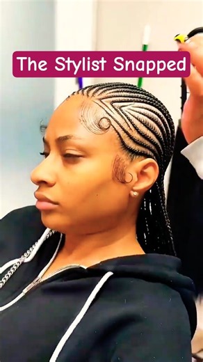 The Stylist Snapped Yeah, The Scalp Art!.