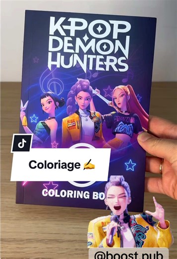 Coloriage Kpop demon Hunter #coloriage #kpopdemonhunters #huntrix #sajaboy #offresdhiver