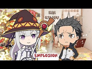 Subaru x Emilia - Explosion (Re:Zero) | Anime Characters React to Each other
