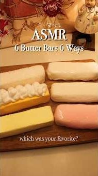6 butter bars 6 ways clay wax cracking asmr ^_- #asmr