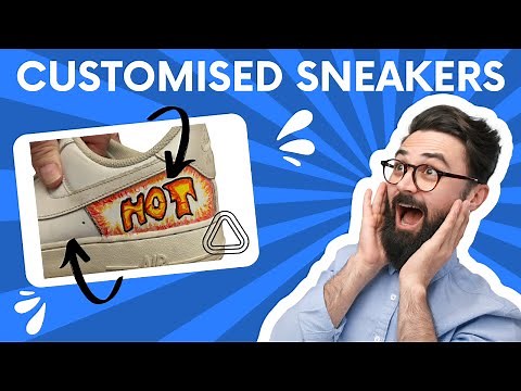 How To Customise Sneakers Nike Airforce 1 Trainers