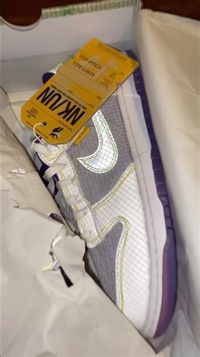 Union Nike Dunk unboxing #shoes #fashion #fyp #edit #reels #foryou #nike #explore #unboxing