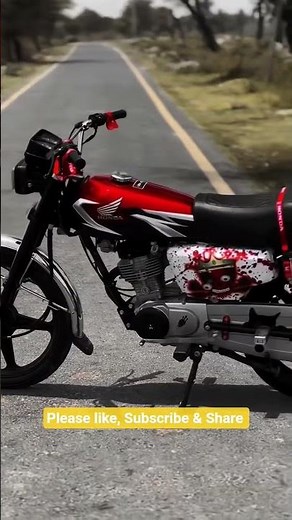 Honda CG 125 Red Full Modified | Killer Look 🔥 Crazy Sound 🏍️