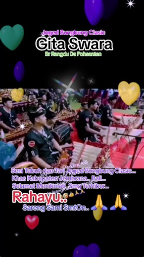 Seni Tabuh dan Tari Joged Bungbung Clasic di Jembrana