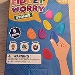 Fidget Toys Sensory Stone for Kids: 48 Pack Textured Worry Stones - Bulk Fidgets for Classroom Prizes Gooide Bag Stuffers - ADHD Tools for Autism Kids Calming - Travel Toys Gifts Party Favors