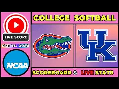 🔴 #5 Florida Gators vs Kentucky Wildcats LIVE | Mar 15, 2026 | SEC Softball Series Finale SCOREBOARD