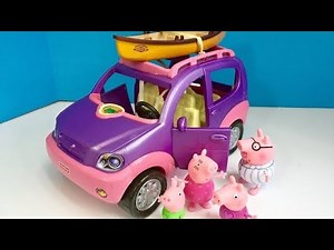 Musical FISHER PRICE Loving Family Purple SUV with PEPPA PIG TOYS!