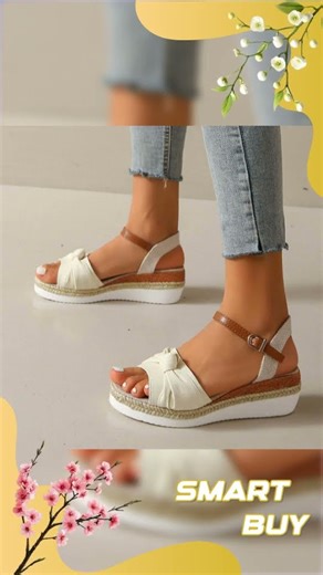 Bowknot Rope Buckle Sandals
