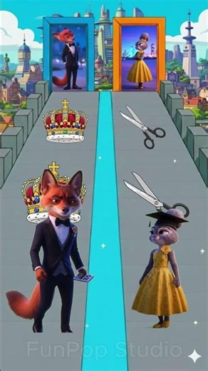 👉 ONLY ONE Will Go to the Ball 😱 Judy vs Nick #animation #zootopia2 #shorts