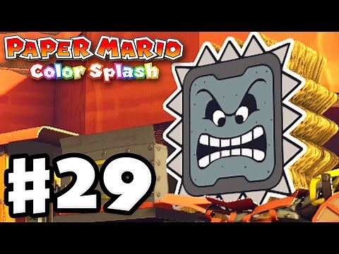 Paper Mario: Color Splash - Gameplay Walkthrough Part 29 - Toad Trainworks 100%! (Nintendo Wii U)