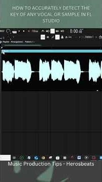 How To Accurately Detect The Key Of Any Vocal or Sample In FL Studio#Flstudiokeydetection #detectkey