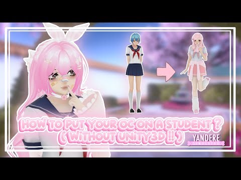 ﹕ ꒰ა how to put your oc on a student ? ( no unity3d .ᐟ ) ʚɞ | Yandere Simulator