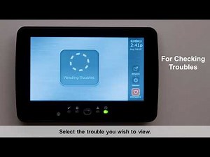 Checking Troubles on the PowerSeries Neo Touchscreen