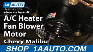 How to Replace Heater Blower Motor with Fan Cage 1997-2002 Chevy Malibu