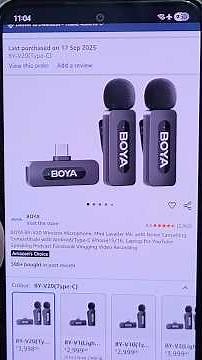 BOYA BY-V20 USB-C 2.4 ghz Omnidirectional Wireless Mic System with a Transmitter & Receiver Unboxing