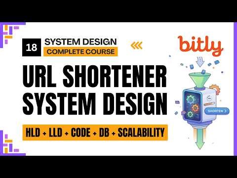 URL Shortener System Design (Design Bitly / TinyURL) | HLD + LLD + DB + Code Explained | Ep. 17