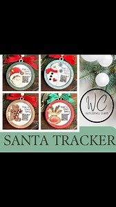 Loving these fun ornaments!! Scan to QR code to track Santa on the NORAD tracker. | Whippoorwill Charm | Facebook