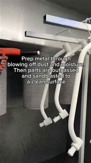 Step by step powder coat. #powdercoating #smallindustries