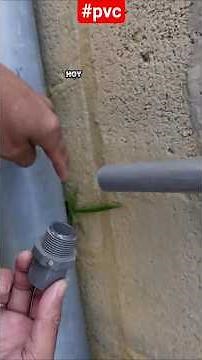 The correct way to connect PVC pipes #pvc #plumbing #drainage #drain