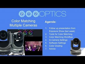 Color Matching Multiple Cameras w/ Live Color Correction Tools