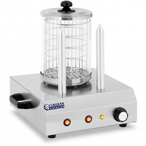 Royal Catering – Machine à hot dog 30 saucisses – Puissance 422 W – Cuisson vapeur pour texture parfaite – Boîtier en acier inoxydable