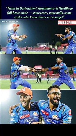 Suryakumar Yadav & Hardik Pandya Super Striker Twins! | Both Score 48(23) @ 208.7 SR | IPL 2025 #ipl