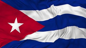 Download Cuba Flag Seamless Looping Background, Looped Bump Texture Cloth Waving Slow Motion, 3D Rendering for free