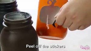 These Halloween Mason Jar Luminaries 🎃are an easy DIY Halloween Decoration that you can make with your kids! 🕷 See Full How To here - https://princesspinkygirl.com/halloween-mason-jar-luminaries/ | Princess Pinky Girl